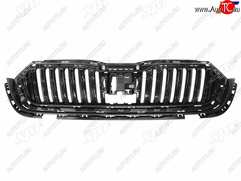 5 799 р. Решетка радиатора SAT  Skoda Octavia  А8 (2019-2022) лифтбэк (молдинг хром)  с доставкой в г. Владивосток