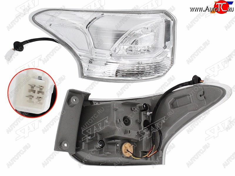 9 549 р. Фонарь задний левый (внешний, LED) SAT  Mitsubishi Outlander  GF (2014-2016) 1-ый рестайлинг  с доставкой в г. Владивосток