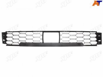 1 579 р. Нижняя решетка переднего бампера SAT  Skoda Rapid  MK2 (2019-2025) (под датчик дистанции)  с доставкой в г. Владивосток. Увеличить фотографию 1
