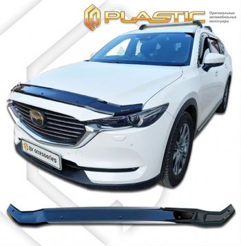 Дефлектор капота CA-Plastic Mazda (Мазда) CX-8 (ЦХ-8)  KG2P KG5P (2017-2022) KG2P KG5P дорестайлинг