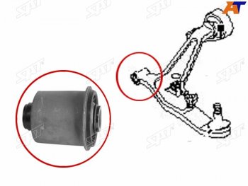369 р. Сайлентблок переднего нижнего рычага FR SAT Nissan Wingroad 2 Y11 дорестайлинг универсал (1999-2001)  с доставкой в г. Владивосток. Увеличить фотографию 4