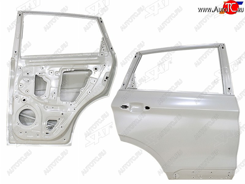 21 749 р. Дверь задняя RH SAT  Geely Coolray  SX11 (2018-2023) дорестайлинг (неокрашенная)  с доставкой в г. Владивосток