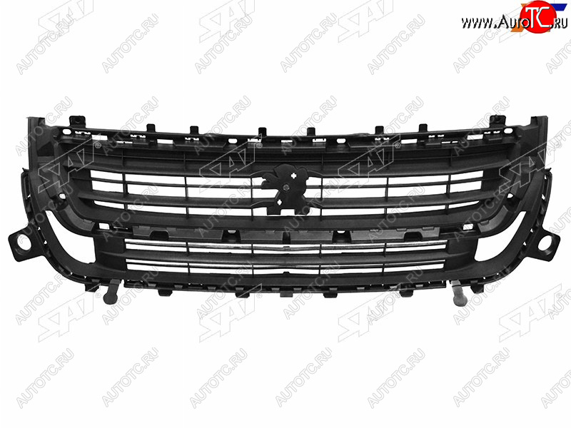 7 749 р. Решетка радиатора SAT  Peugeot Partner  B9 (2015-2018) 2-ой рестайлинг (неокрашенная)  с доставкой в г. Владивосток