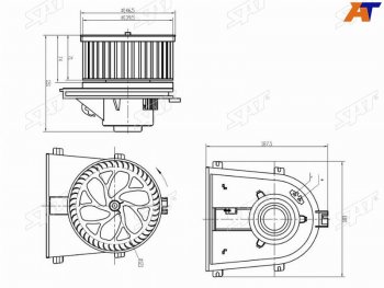 Мотор отопителя салона Audi A3 96-03  Skoda Octavia 96-13  Volkswagen Golf 97-16  Jetta 98-10  P SAT ST-1J1819021C