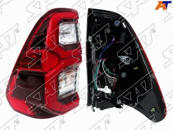 7 499 р. Фонарь задний левый (LED)  Toyota Hilux  AN120 (2020-2025) 2-ой рестайлинг  с доставкой в г. Владивосток. Увеличить фотографию 1