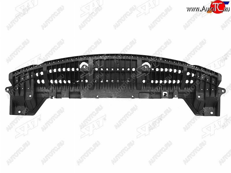 719 р. Защита переднего бампера (пыльник) SAT  Toyota Corolla  E150 (2006-2013) седан дорестайлинг, седан рестайлинг  с доставкой в г. Владивосток