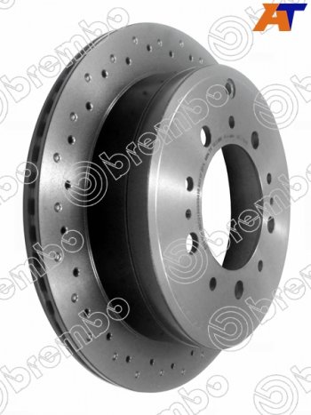 15 899 р. Диск тормозной задний Ø345 BREMBO  Lexus LX500d  J310 (2021-2022), Lexus LX570  J200 (2007-2022), Lexus LX600  J310 (2021-2022), Toyota Land Cruiser  200 (2007-2021), Toyota Sequoia (2007-2017)  с доставкой в г. Владивосток. Увеличить фотографию 2