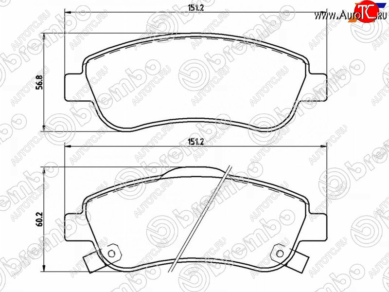 4 999 р. Колодки тормозные передние FL-FR SAT Honda CR-V RE1,RE2,RE3,RE4,RE5,RE7 дорестайлинг (2007-2010)  с доставкой в г. Владивосток