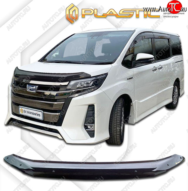 1 999 р. Дефлектор капота (Япония) CA-Plastic  Toyota Noah ( 3,  R80) (2014-2021) дорестайлинг, рестайлинг (classic черный, без надписи)  с доставкой в г. Владивосток