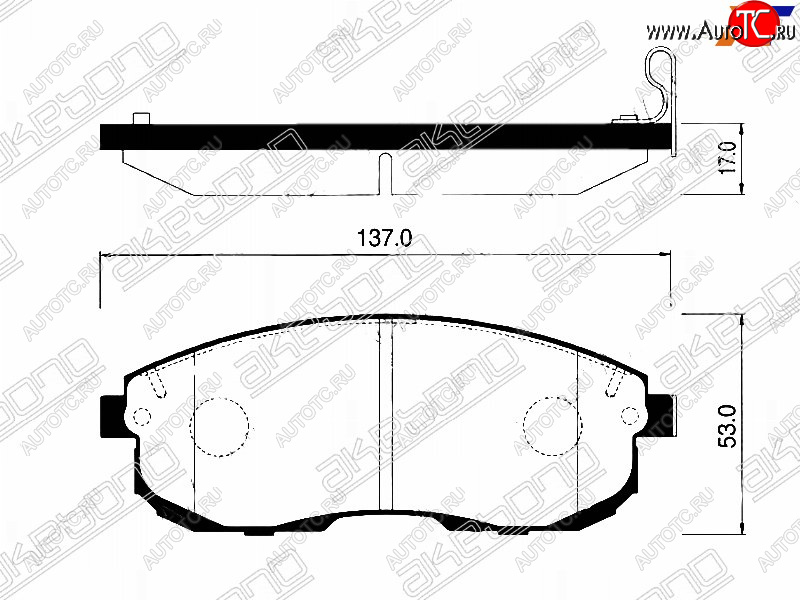 2 269 р. Колодки тормозные перед FR-FL SAT Nissan Juke 1 YF15 рестайлинг (2014-2020)  с доставкой в г. Владивосток