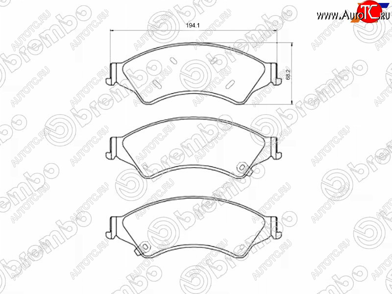 10 999 р. Колодки тормозные перед FL-FR SAT Ford Ranger SuperCab (2019-2023)  с доставкой в г. Владивосток