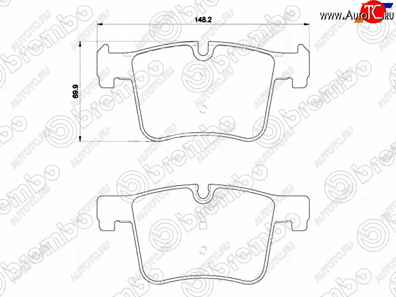 5 299 р. Колодки тормозные передние FL-FR SAT BMW 1 серия F20 хэтчбэк 5 дв. дорестайлинг (2012-2015)  с доставкой в г. Владивосток