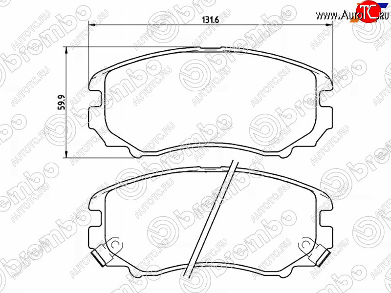 3 499 р. Колодки тормозные перед FR-FL SAT KIA Soul SK3 (2018-2022)  с доставкой в г. Владивосток