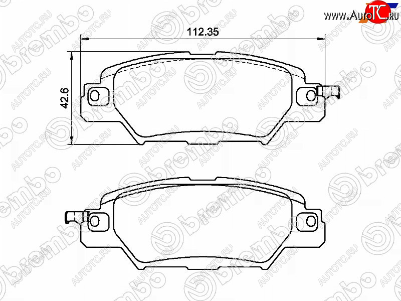 5 399 р. Колодки тормозные передние FL-FR SAT Mazda CX-5 KF (2016-2024)  с доставкой в г. Владивосток