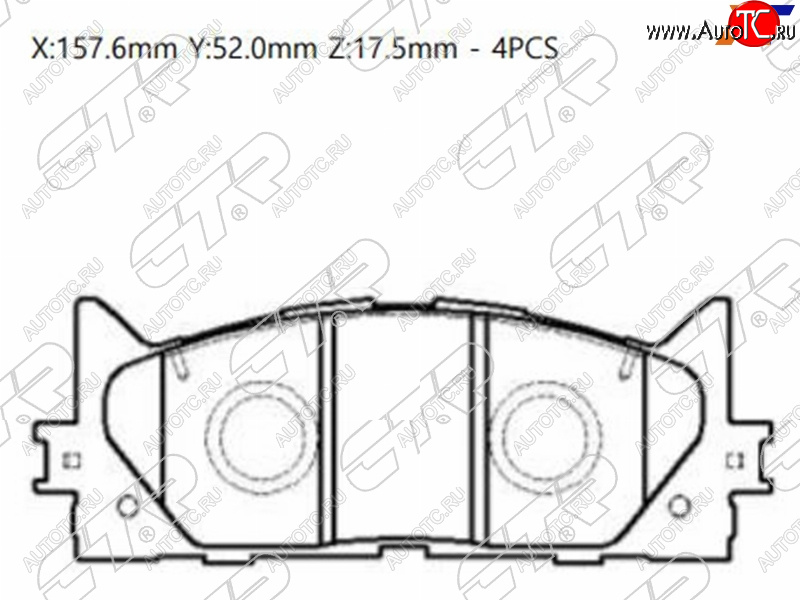 2 289 р. Колодки тормозные передние FL-FR SAT  Toyota Camry ( XV40,  XV50) (2006-2014) дорестайлинг, рестайлинг, дорестайлинг  с доставкой в г. Владивосток