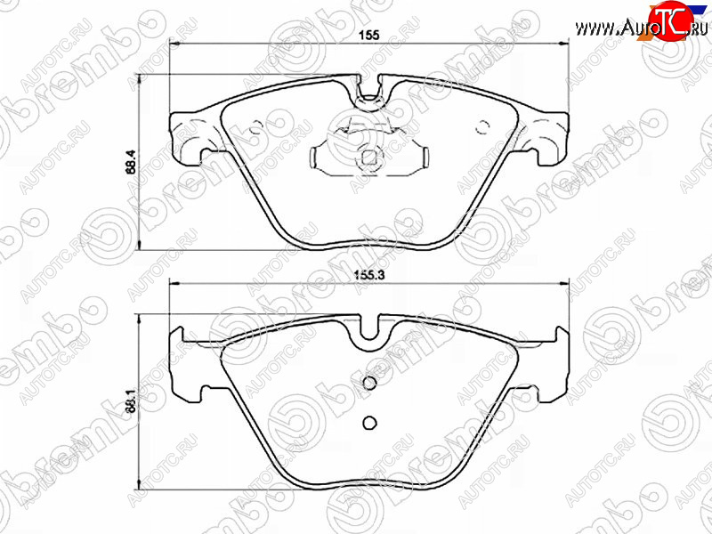 6 549 р. Колодки тормозные передние FL-FR SAT  BMW 5 серия  F10 (2009-2017) седан дорестайлинг, рестайлинг, седан  с доставкой в г. Владивосток