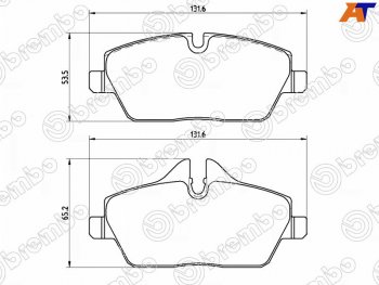 Колодки тормозные передние FL-FR SAT                     BMW 1 серия E82 купе 1-ый рестайлинг (2007-2011)