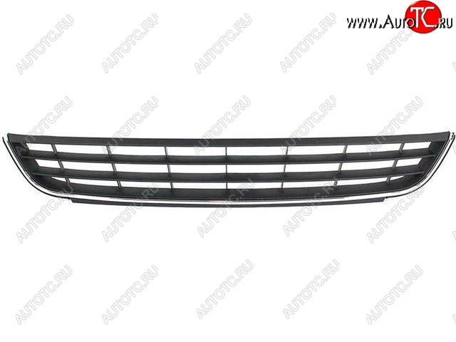 1 269 р. Центральная решетка переднего бампера BodyParts  Volkswagen Jetta  A6 (2011-2015) седан дорестайлинг (молдинг хром)  с доставкой в г. Владивосток