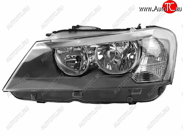 0 р. Левая фара (c электрокорректором) DEPO BMW X3 F25 дорестайлинг (2010-2014)  с доставкой в г. Владивосток