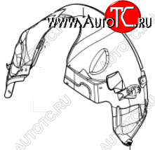 5 699 р. Левый подкрылок передний BODYPARTS  Land Rover Freelander  1 (1997-2006)  с доставкой в г. Владивосток