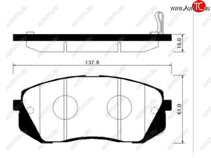 2 689 р. Колодки тормозные передние FR-FL SAT   Hyundai I40  1 VF - IX35 ( LM,  NU)  с доставкой в г. Владивосток