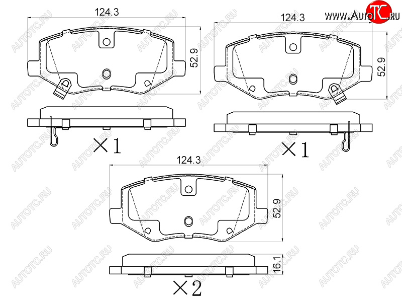 919 р. Колодки тормозные передние FR-FL SAT   JAC S3 - S5  с доставкой в г. Владивосток