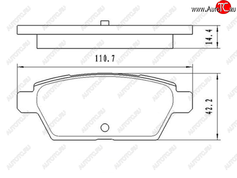 859 р. Колодки тормозные задние RH-LH SAT  Mazda 6 ( GG,  GG, GY) (2002-2008) лифтбэк дорестайлинг, седан дорестайлинг, универсал дорестайлинг, лифтбэк рестайлинг, седан рестайлинг, универсал рестайлинг  с доставкой в г. Владивосток