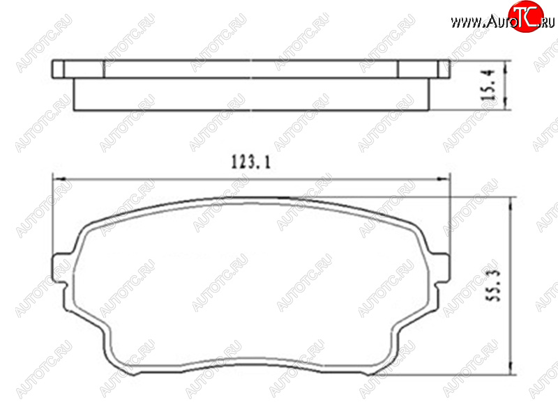 1 199 р. Колодки тормозные передние FR-FL SAT  Suzuki Grand Vitara ( FTB03 3 двери,  3TD62, TL52 5 дверей) - Grand Vitara XL7  с доставкой в г. Владивосток