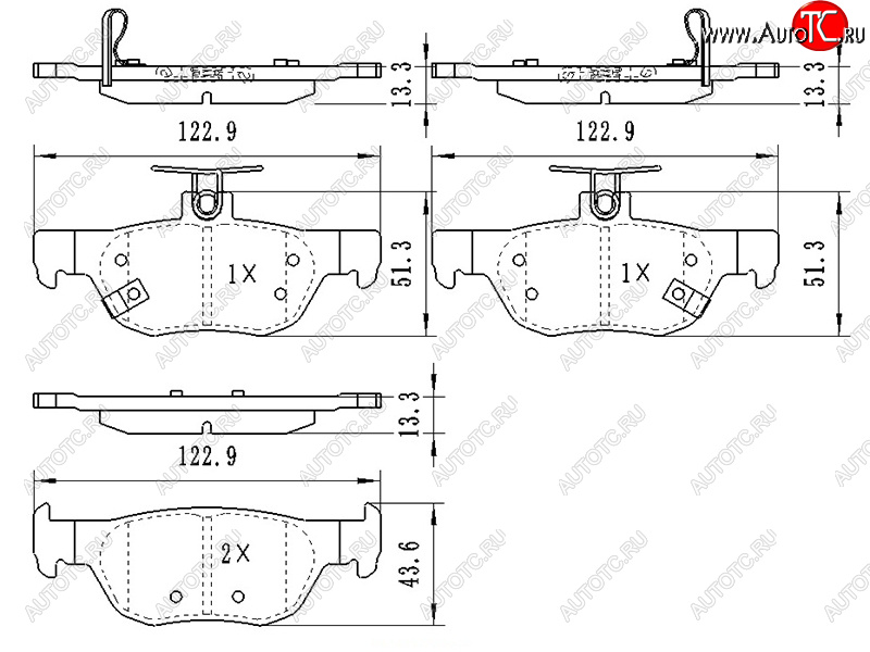 1 089 р. Колодки тормозные задние RH-LH SAT  Mazda 3/Axela  BP - CX-30  с доставкой в г. Владивосток