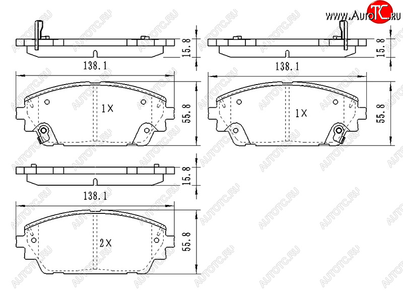 1 099 р. Колодки тормозные перед FL-FR SAT  Mazda 3/Axela  BP (2019-2024) седан, хэтчбэк  с доставкой в г. Владивосток