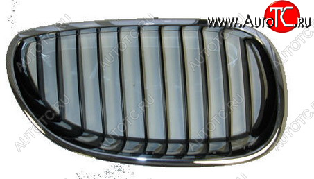 1 469 р. Правая решетка радиатора BodyParts  BMW 5 серия  E60 (2003-2007) седан дорестайлинг (хром черный)  с доставкой в г. Владивосток