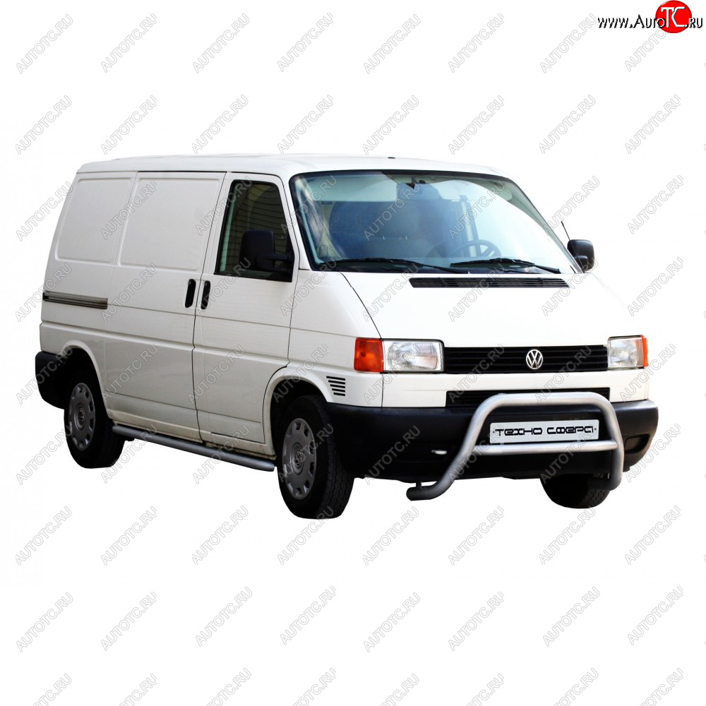 30 999 р. Передок нержавейка d63.5, Техно Сфера  Volkswagen Transporter  T4 (1990-2003) дорестайлинг, рестайлинг (Нержавейка)  с доставкой в г. Владивосток