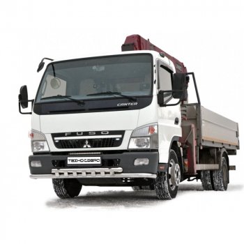 Защита переднего бампера (Труба двойная) Техно Сфера Mitsubishi (Митсубиси) Fuso Canter (Фузо) (2000-2024)