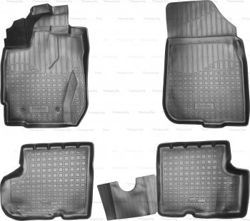 Ковер литьевой салонный ПЛ Norplast Renault Duster HS рестайлинг (2015-2021)  (черный)