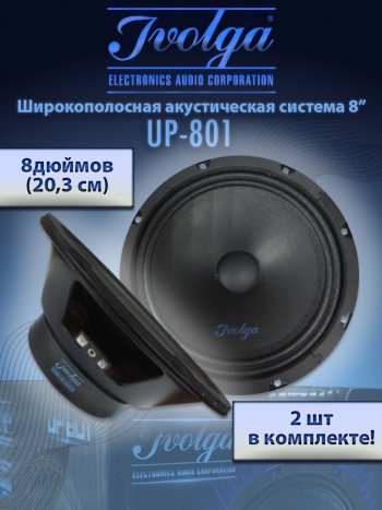 Широкополосные колонки (20,3 см/8) Ivolga UP-801 BMW X5 E53 дорестайлинг (1999-2003)