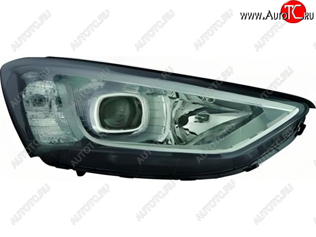 12 699 р. Правая фара (корректор, линзован) BODYPARTS  Hyundai Santa Fe  DM (2012-2016) дорестайлинг  с доставкой в г. Владивосток