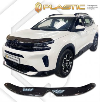 2 099 р. Дефлектор капота (рынок Европы) CA-Plastic  CITROEN C5 Aircross (2022-2025) рестайлинг (Classic черный)  с доставкой в г. Владивосток. Увеличить фотографию 1