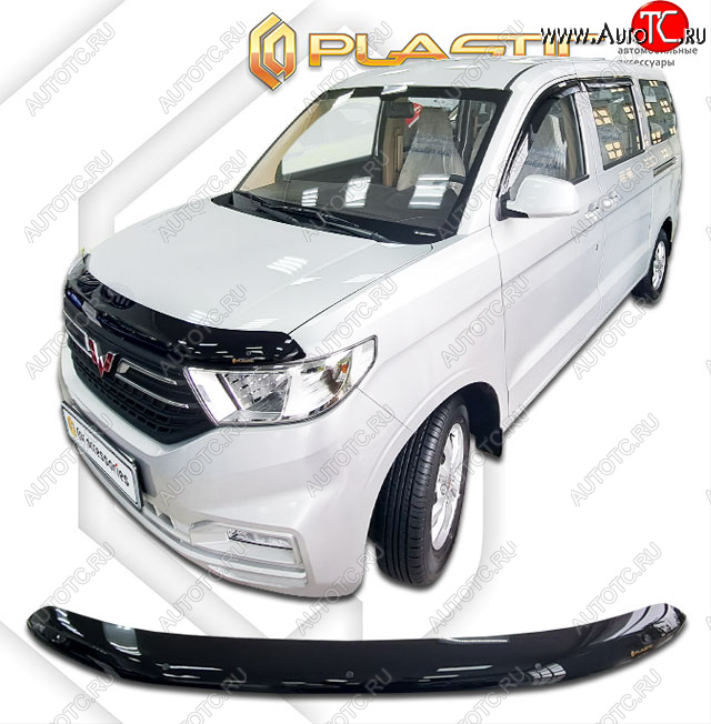 1 799 р. Дефлектор капота (рынок Китая) CA-Plastic  Wuling Hongguang V (2019-2023) (Classic черный)  с доставкой в г. Владивосток