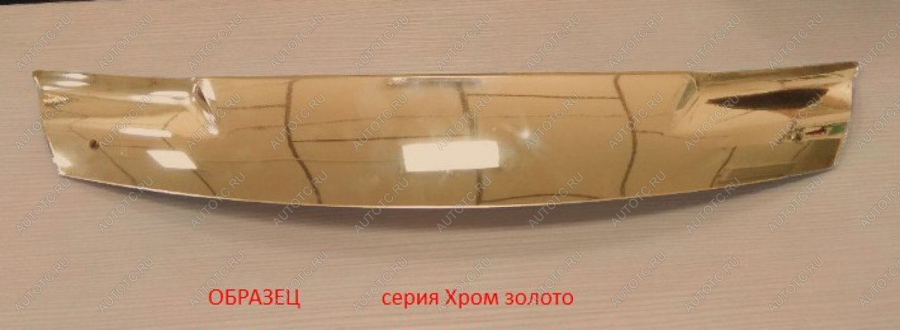 3 289 р.  Дефлектор капота CA-Plastic  Subaru Impreza  GJ (2012-2017) седан (Серия Хром золото)  с доставкой в г. Владивосток