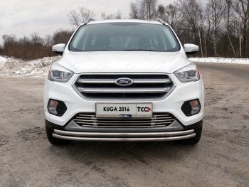 Рамка гос. номера ТСС Тюнинг Ford (Форд) Kuga (Куга)  2 (2016-2019) 2 рестайлинг  (нержавейка)