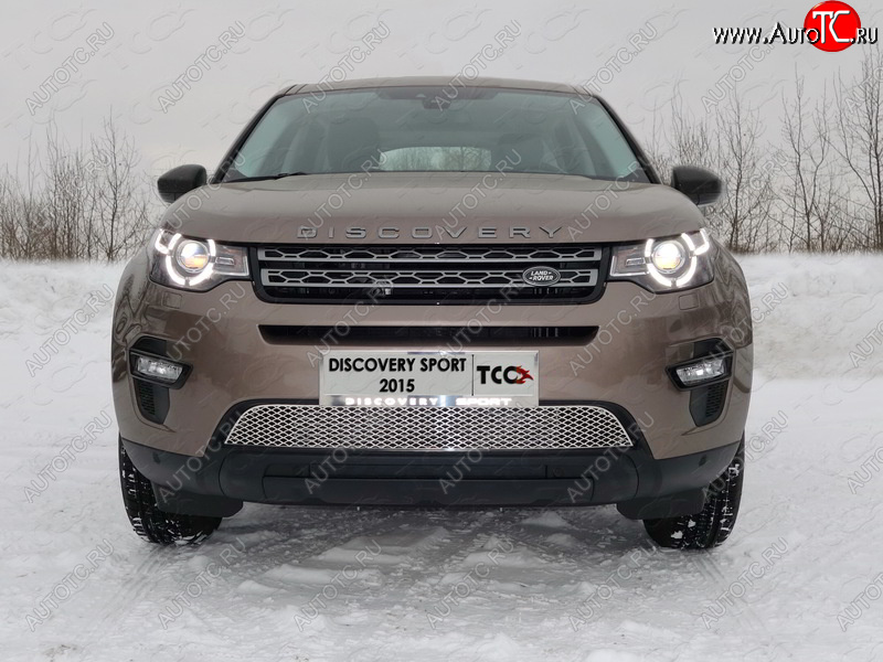 6 449 р. Рамка гос. номера ТСС Тюнинг  Land Rover Discovery Sport  L550 (2014-2019) дорестайлинг (нержавейка)  с доставкой в г. Владивосток