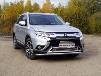 Рамка гос. номера ТСС Тюнинг Mitsubishi (Митсубиси) Outlander (Аутлэндэр)  GF (2018-2022) GF 3-ий рестайлинг  (нержавейка)