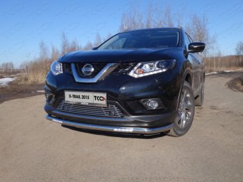 Рамка гос. номера ТСС Тюнинг Nissan (Нисан) X-trail (Х-трейл)  3 T32 (2013-2018) 3 T32 дорестайлинг  (нержавейка)