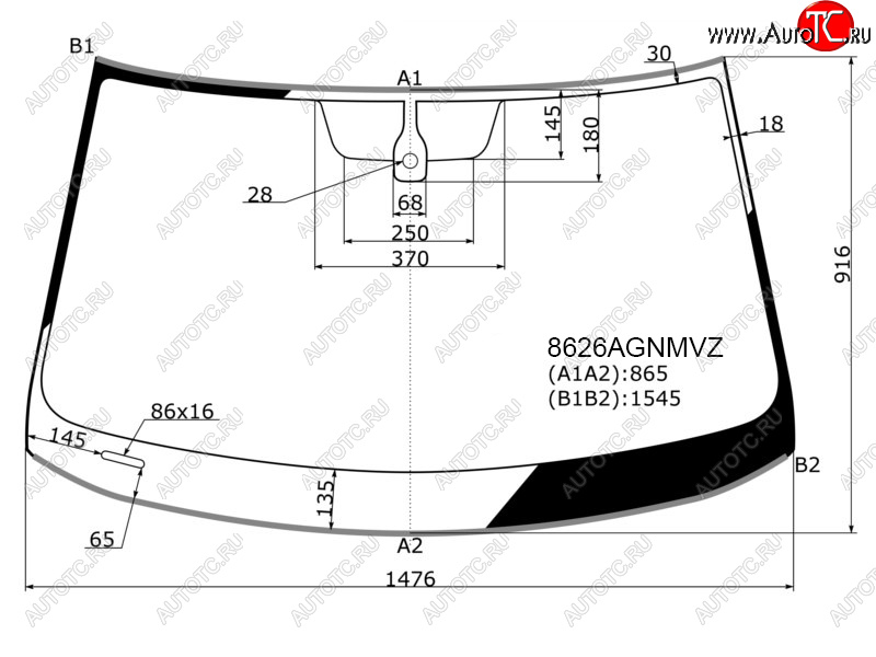 7 799 р. Стекло лобовое (Датчик дождя Молдинг) FUYAO Volkswagen Passat B8 седан дорестайлинг (2015-2019)  с доставкой в г. Владивосток