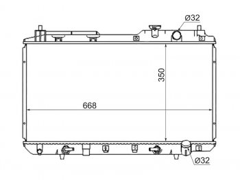 Радиатор SAT Honda Orthia (1996-1998)
