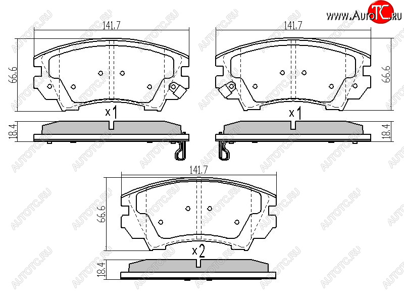 1 399 р. Колодки тормозные перед FR-FL SAT  Opel Astra  J (2009-2017) универсал дорестайлинг, хэтчбек 5 дв. дорестайлинг, седан рестайлинг, универсал рестайлинг, хэтчбек 5 дв.  рестайлинг  с доставкой в г. Владивосток