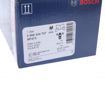 3 499 р. Колодки тормозные передние (4шт.) BOSCH BMW 3 серия E46 седан дорестайлинг (1998-2001)  с доставкой в г. Владивосток. Увеличить фотографию 4