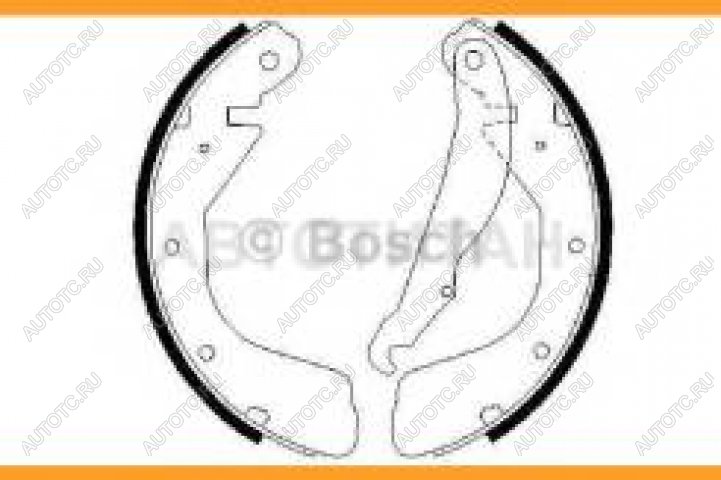 1 679 р. Колодки тормозные задние барабанные (4шт.) BOSCH Opel Astra F седан рестайлинг (1994-1998)  с доставкой в г. Владивосток