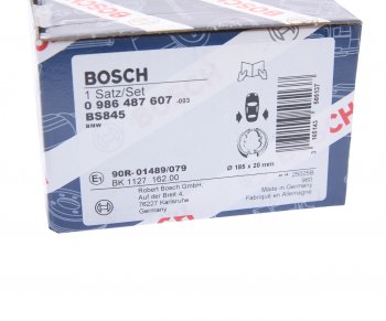 2 499 р. Колодки тормозные задние барабанные 4шт. BOSCH BMW 1 серия E82 купе 1-ый рестайлинг (2007-2011)  с доставкой в г. Владивосток. Увеличить фотографию 4