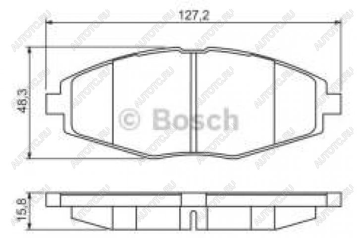 1 149 р. Колодки тормозные передние (4шт.) BOSCH Chevrolet Lanos T100 седан (2002-2017)  с доставкой в г. Владивосток